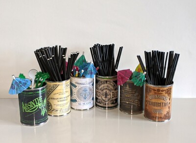 Bier Cocktail Blechdose Requisite Display für Hausbar Partys Geschenksets Alkohol Thema