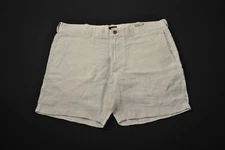 J.Crew Shorts Men 36 Inseam 7 Cream Linen 11724T