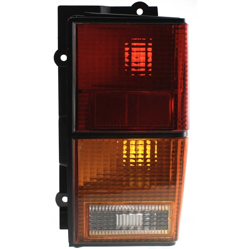 Комплект галогенных задних фонарей для 1984-1996 Jeep Cherokee желтые/прозрачные/красные линзы 2 шт. - Изображение 3 из 4