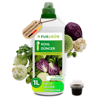 PurgrüN Bio Kohl DüNger, Npk 3+2+6, Kalium, 1 Liter