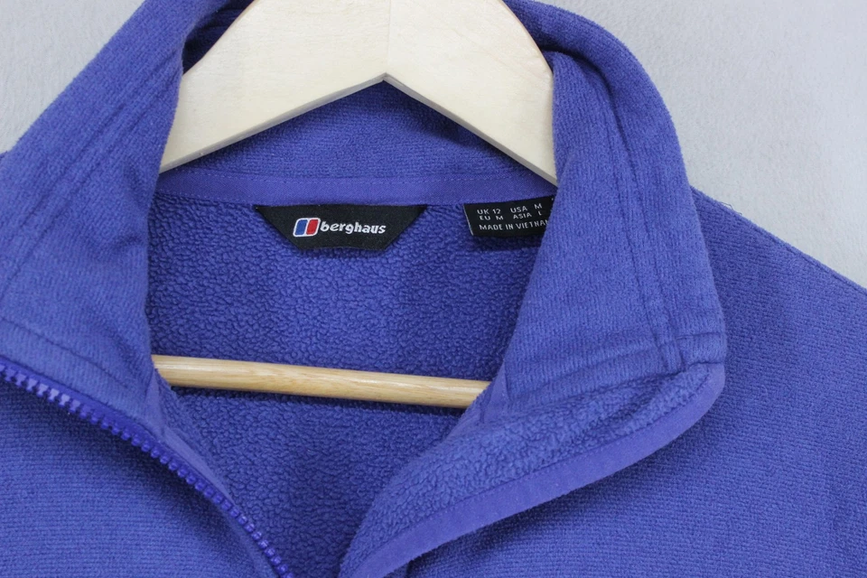 Berghaus Fleece Jacket Womens Size 12 Blue Outdoor Full Zip - Image 4 of 4