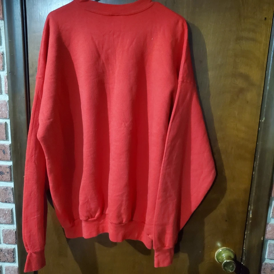 Sudadera Vintage Coca-Cola Cuello Redondo 1998 Roja Años 90 Hanes Comfortblend Foto 4 de 4