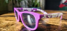 Vintage 90s Purple Sunglasses   Bold Plastic Frames   Retro Color Pop