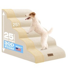Extra Wide Dog Stairs for Large Dogs Up to 80lbs, 25" Pet Steps for High Bed ...
