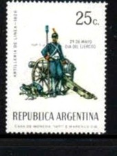 ARGENTINA #958 1971 ARMY DAY MINT VF LH O.G