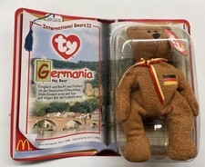 Vtg. McDonald's Teenie Beanie Germania the bear NIP 2000