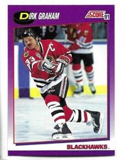 DIRK GRAHAM 1991-92 SCORE CARD NEAR MINT+ CONDITION