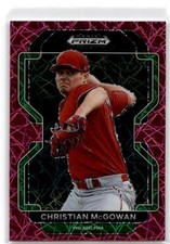 2022 Panini Prizm Draft Picks #PDP219 Christian McGowan Neon Pink Velocity