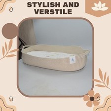 Shelf Basket Diaper Changing Basket Big Size Handmade Woven Cotton Rope Basket -