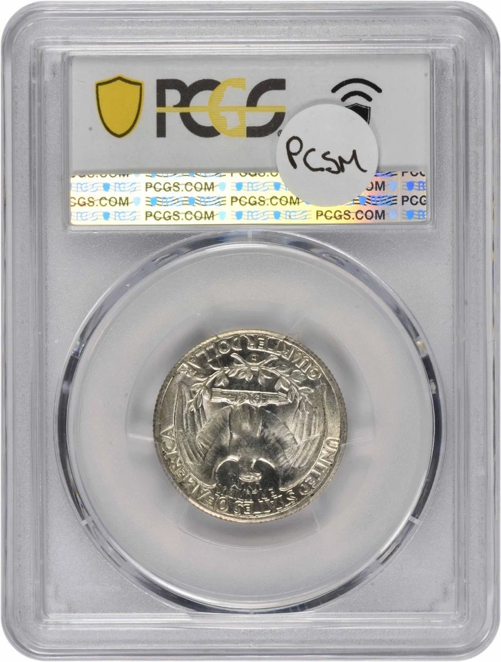 1934-D Washington Silver Quarter AU58 PCGS - Image 2 of 2