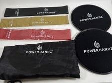 PowerHandz Resistance Bands, Sliding Discs  Drawstring Bag