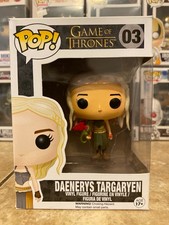 Funko Pop! Vinilo: Juego de Tronos - Daenerys (Dragón Rojo/Gris) #03 con Protector