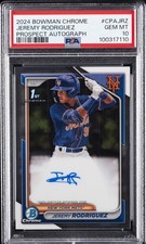 2024 BOWMAN CHROME PRSPCT AUTOS #CPAJRZ JEREMY RODRIGUEZ PSA 10