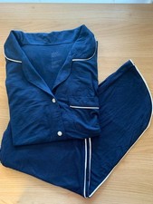 Stars Above Women's Pajama Set, short sleeve/capri pants, Navy, Size S, NWT