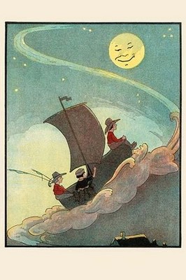Sailing the Wooden Shoe Moonlight Eugene Field Poster Print