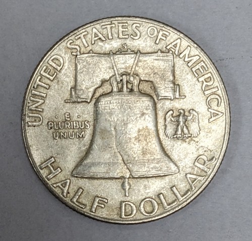 1951 S Franklin Silver Half Dollar - Picture 2 of 3