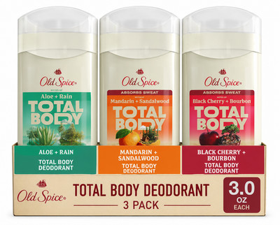 Old Spice Total Body Aluminum Free Deodorant Assorted  3 Pack