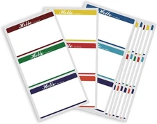 MFLABEL® Hello My Name is Stickers - 200 200 Stickers, Labels 
