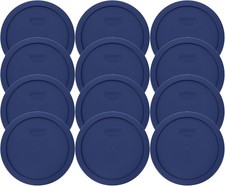 7402-PC 6/7-Cup Blue Food Storage Lids 12-Pack Made in USA BPA-Free Plastic