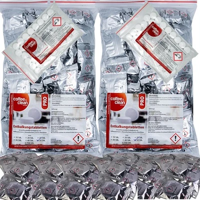JAPEBI Entkalkungstabletten + Reinigungstabletten Top-Pflegeset für Kaffeevollautomaten
