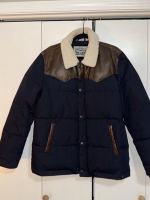Levi s Out West Mixed Media quilted jacket with sherpa collar