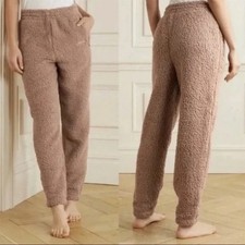 SKIMS NEW Teddy Jogger In Color Tigers Eye Cozy Soft Sherpa Women  s Size Large