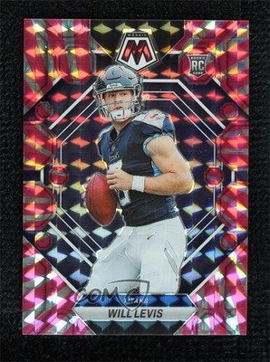 2023 Panini Mosaic Rookies Pink Swirl Prizm 8/11 Will Levis #377 Rookie RC 19fe