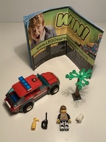 LEGO City Lot of 3: 4437 Police Pursuit, 60001 Fire Chief Car, 30566 Helicopter