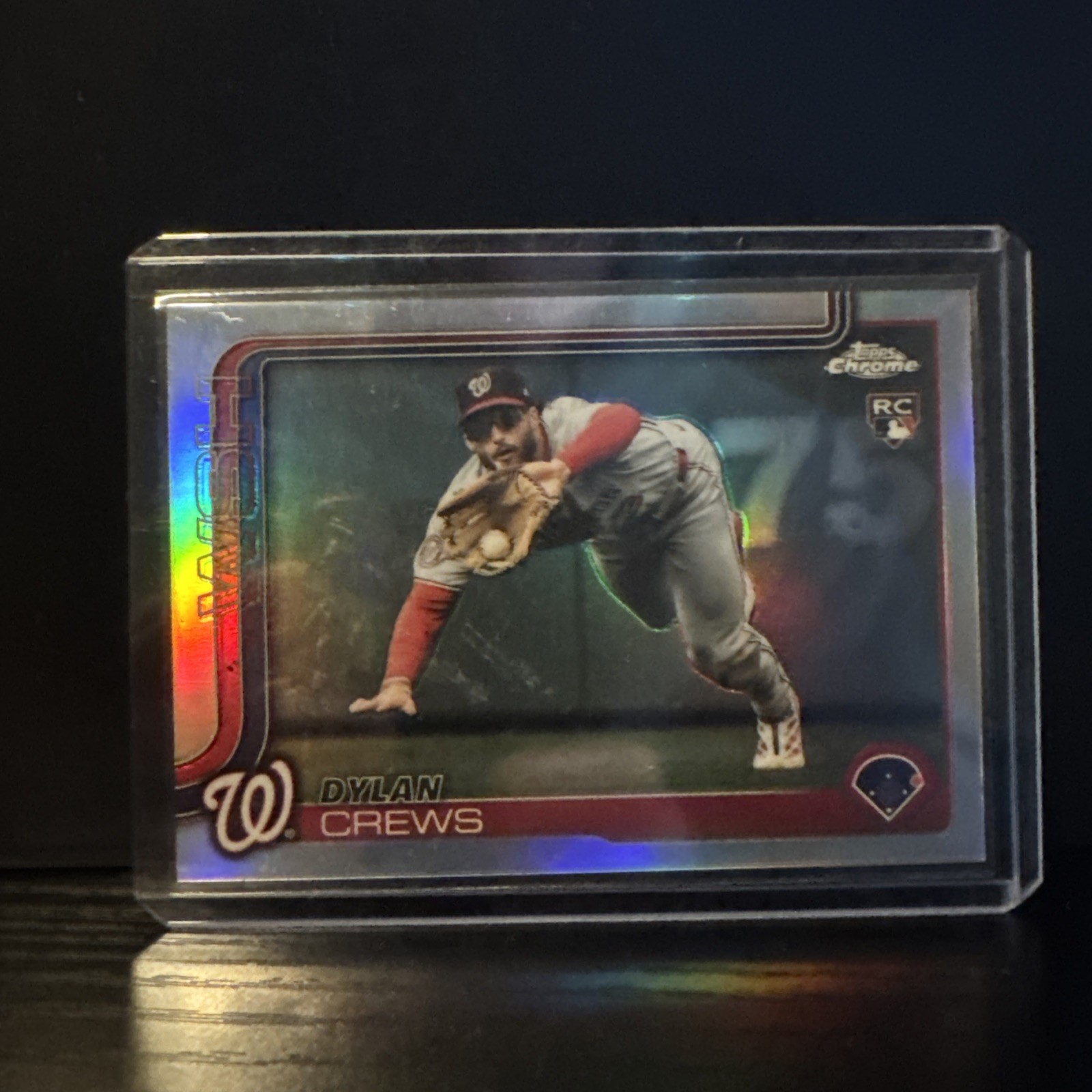 2025 Topps Chrome Update Dylan Crews Image Variation RC SP #USC190 Nationals