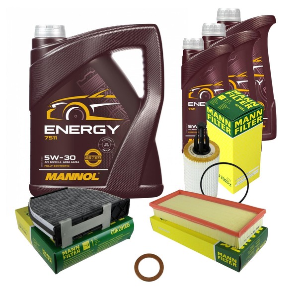 Inspektionspaket 8L Mannol Energy 5W-30 FüR Mercedes R231 500 S212 E A207 CLS-image
