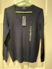 Tommy Hilfiger Pullover Sweater Navy Blue Womens Size M NWT