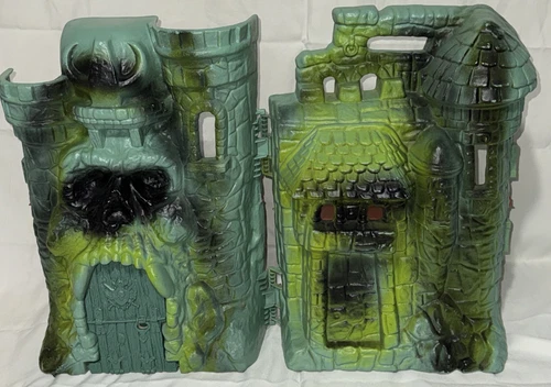 He-Man Motu Castle Grayskull Shell Playstet w/ Door & Floors Only Vintage 1981