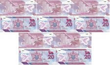 Trinidad & Tobago - 5 pcs х 20 Dollars 2020 UNC Polymer - P. 63 Lemberg-Zp