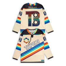 Tape B - Low Frequencies Hockey Jersey - Cream Size Large (L)