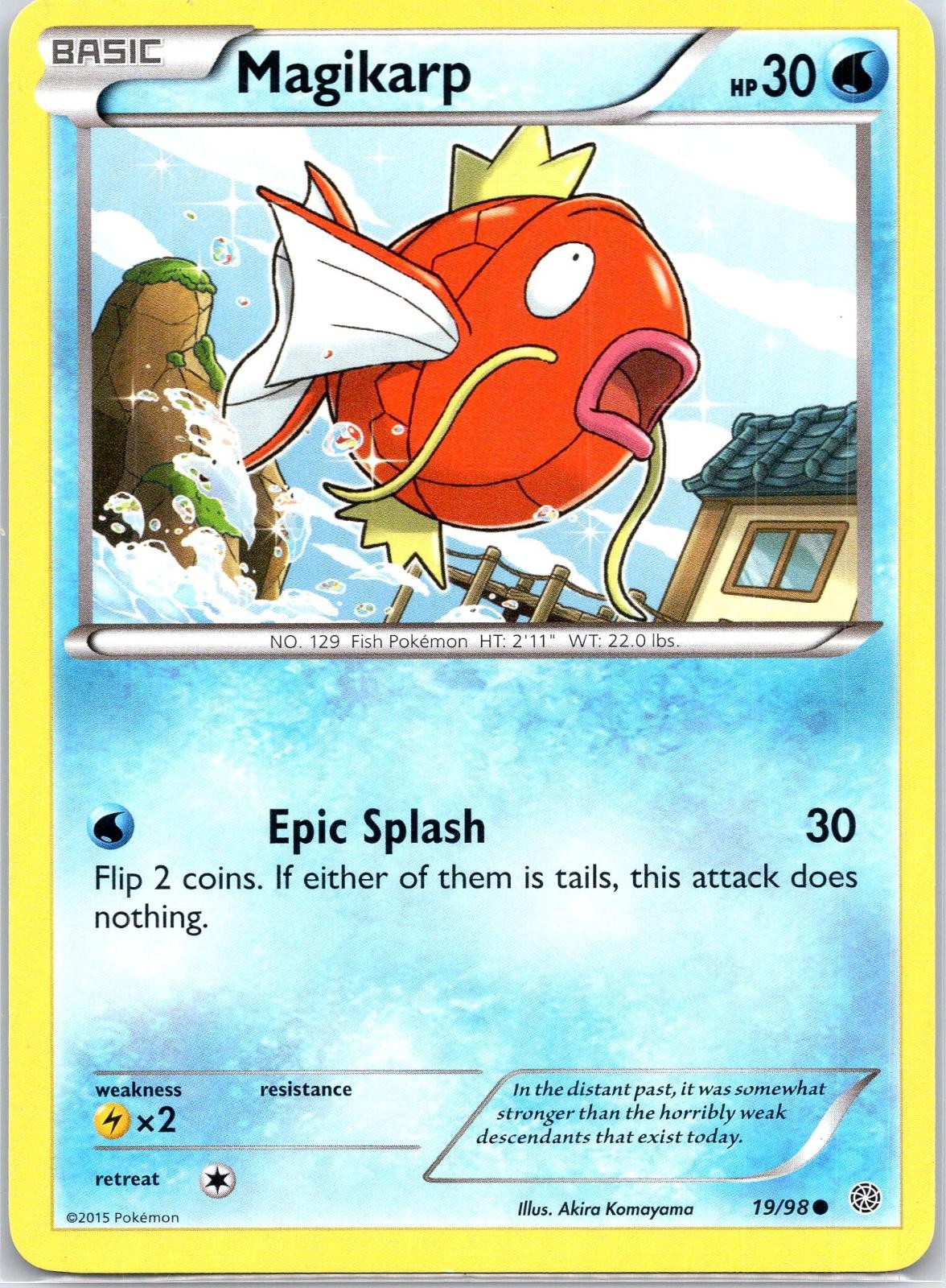 Magikarp 19/98 Common Ancient Origins Pokemon Lightly Played