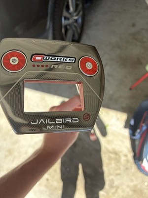 Odyssey O-Works Red Jailbird Mini Mallet Putter Red 35 inch | eBay