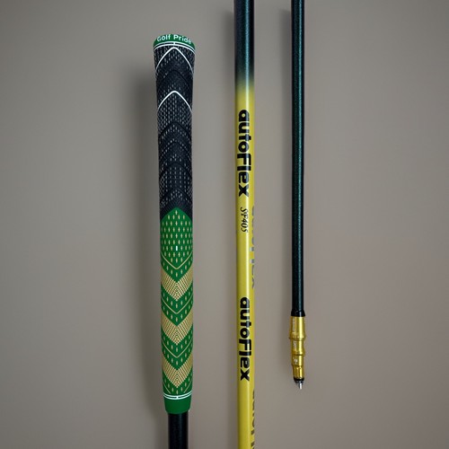 AutoFlex SF405 Driver Shaft - Yellow, 45” - Taylormade Adapter + Grip - MINT