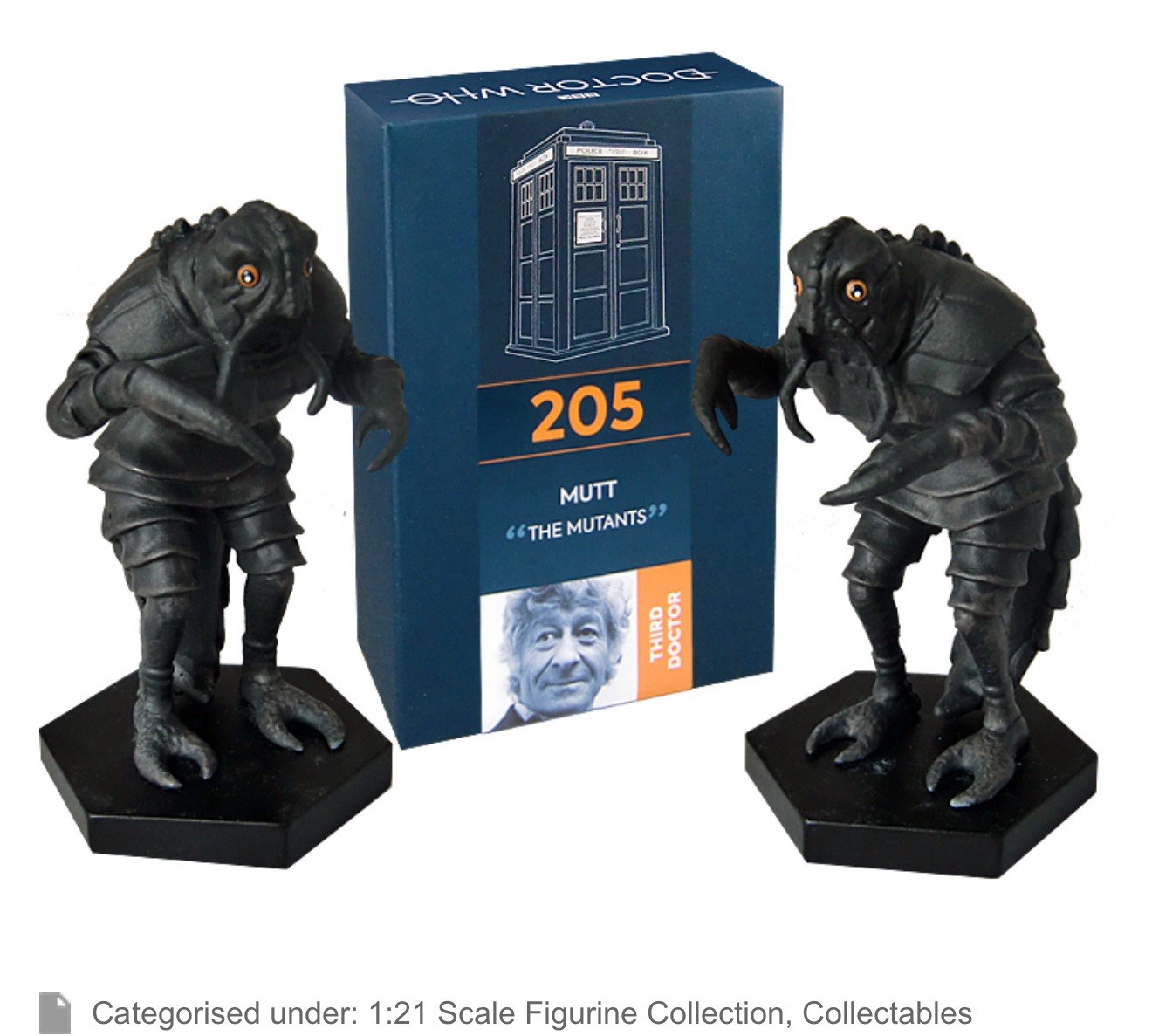 Doctor Who The Mutt Figure Eaglemoss Issue #205 Figurine Model + Magazine