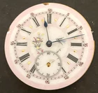 Antique 1917 Elgin Grade 293 Pocket Watch Movement Fancy Dial Balance 16s 7j USA
