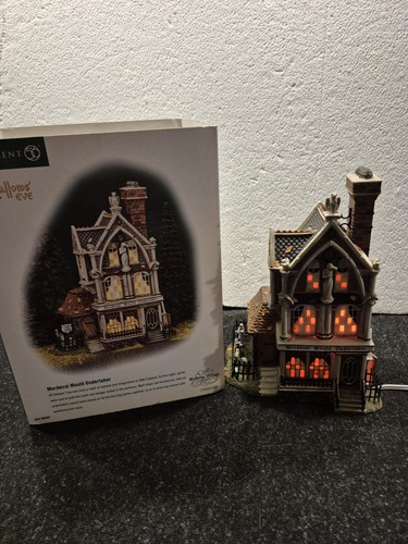 Department 56 Dickens Village Mordecai Mould Undertaker Halloween House 58509