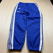 Adidas Vintage Y2K Windbreaker Track Pants M Baggy 90s Lined White Team