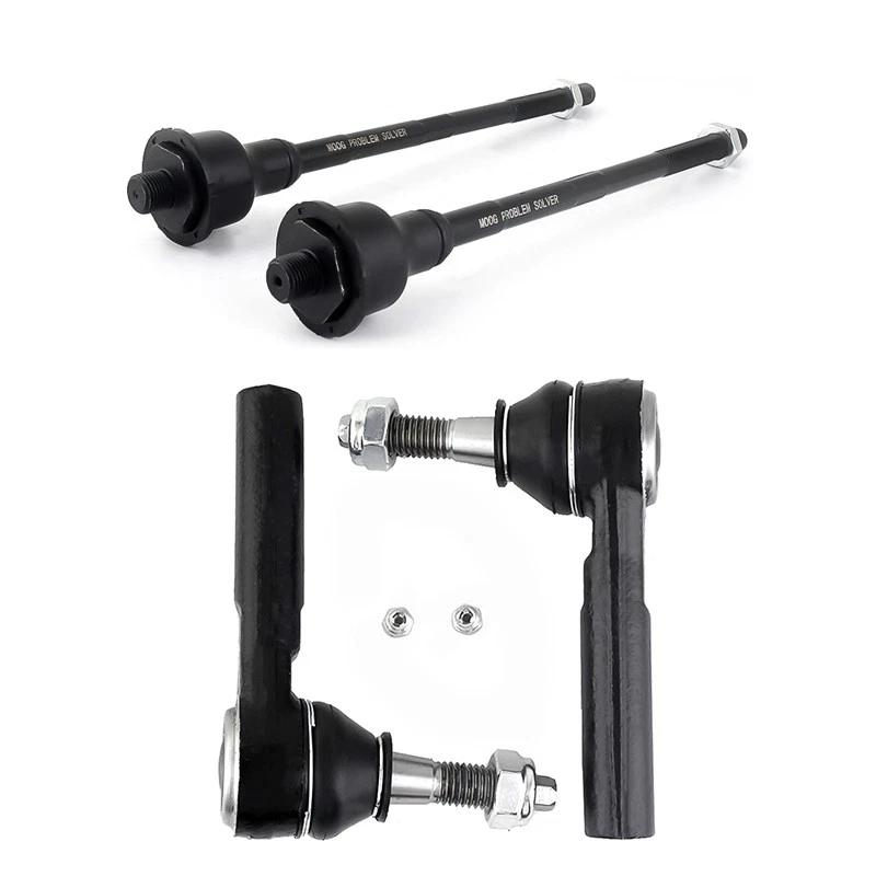 4 peças MOOG extremidade da haste de amarração dianteira para Chevy Silverado GMC Sierra Yukon 2500 3500 HD - Imagem 3 de 4