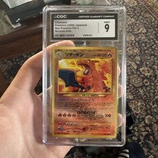 CGC 9 Charizard #6 Neo Premium File 2 Reverse Holo Japanese Promo Card Graded