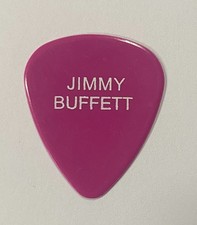 Vintage Jimmy Buffett Single-Sided Magenta Tour Guitar Pick
