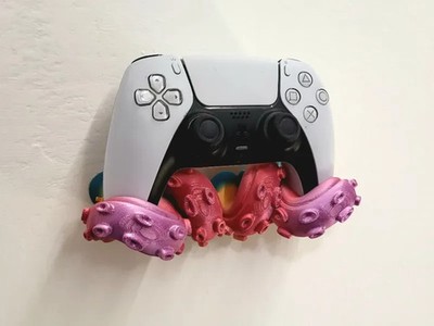 PS5 Wandhalterung Tentakel Bunt | Controller Ständer  | Gaming Zubehör