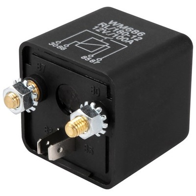 12V 100Amp 4-Pin Heavy Duty On/Off Switch Split Relay For Car Bo7939