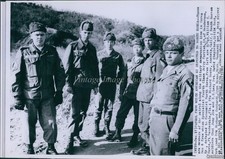 1963 Patrulla Demarcación Línea Corea Sargento William Davis Wirephoto De colección 6x8