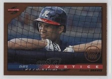 1996 Score Dugout Collection Series 1 Artist's Proof David Justice #51 0f8