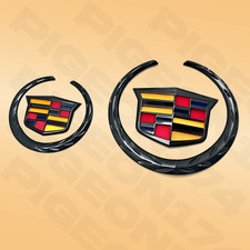 Colorblack Front Grille Rear Trunk Lid Emblem Badge For Escalade Ats Cts Sts Colorblack Front Grille Rear Trunk Lid Emblem Badge For Escalade Ats Cts Sts