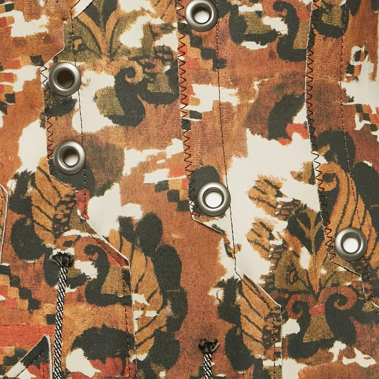 Abito midi plissettato in jersey stampato giallo Bottega Veneta M